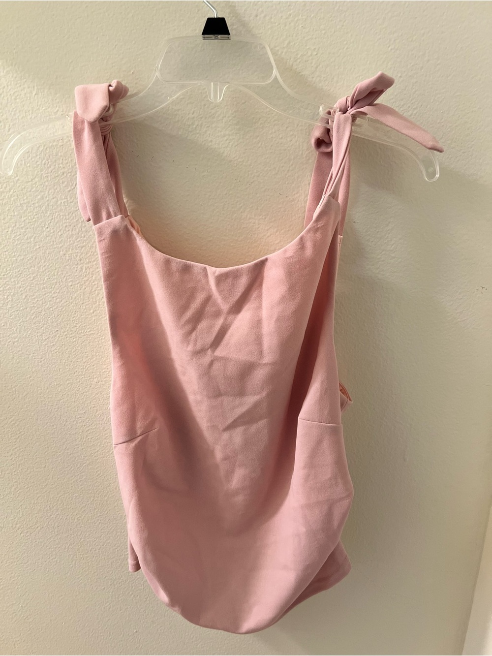 Cider Medium Light Pink Tie Strap Tank Top Y2K style